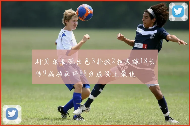 科贝尔表现出色3扑救2拒点球18长传9成功获评88分成场上最佳